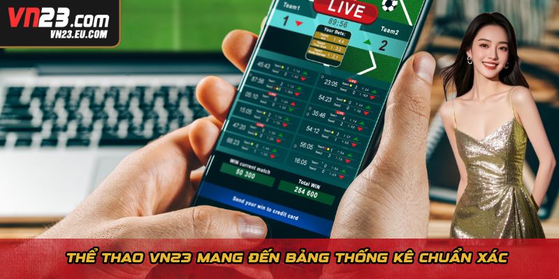 Thể thao VN23 mang đến bảng thống kê chuẩn xác